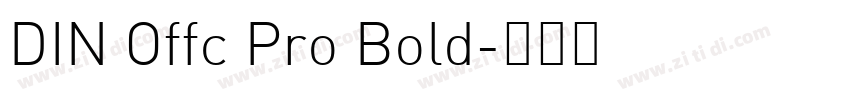 DIN Offc Pro Bold字体转换